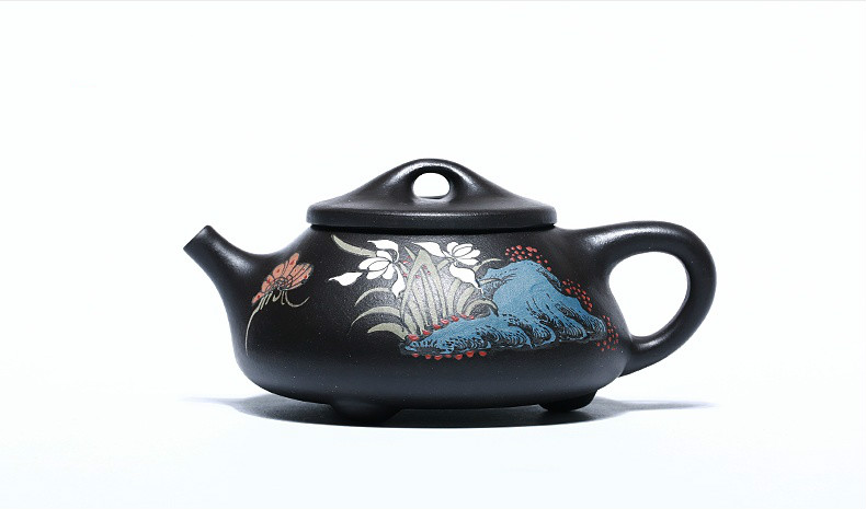 石瓢手工紫砂壺，精致典雅紫砂壺