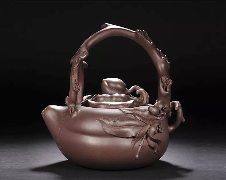 10種最美花器提梁壺，精美別致雕花紫砂壺!