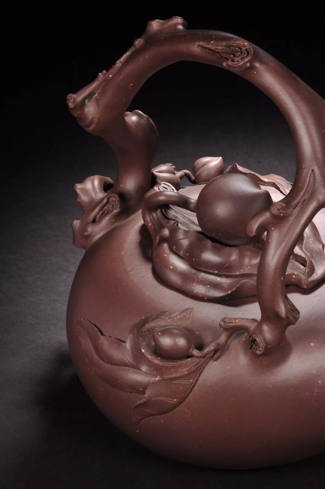 10種最美花器提梁壺，精美別致雕花紫砂壺!