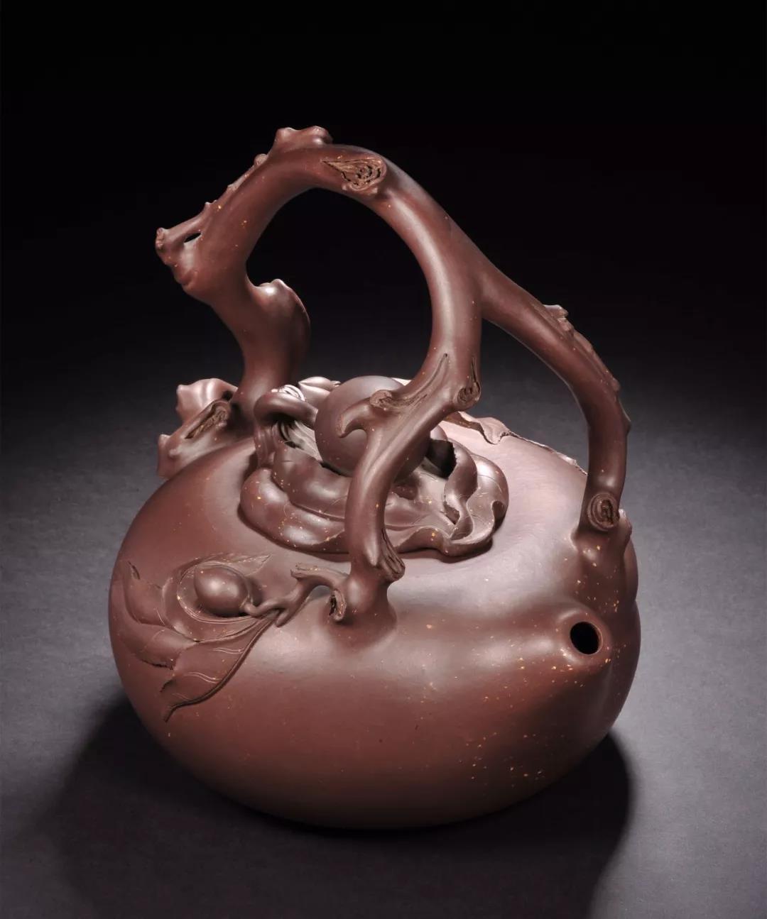 10種最美花器提梁壺，精美別致雕花紫砂壺!