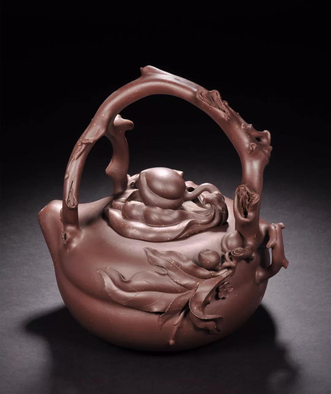 10種最美花器提梁壺，精美別致雕花紫砂壺!