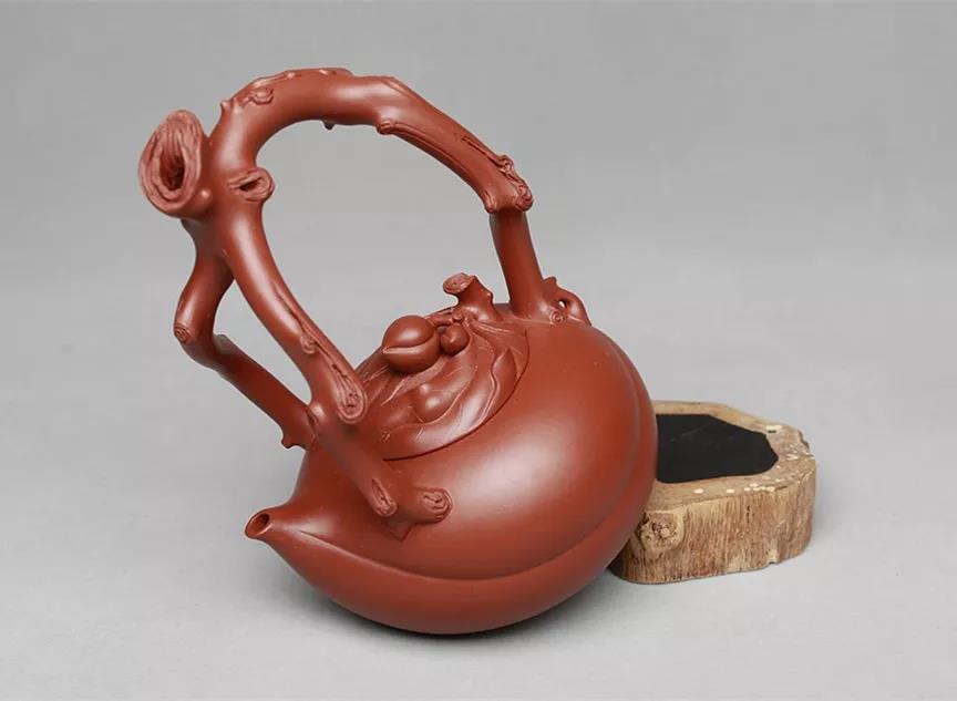 10種最美花器提梁壺，精美別致雕花紫砂壺!