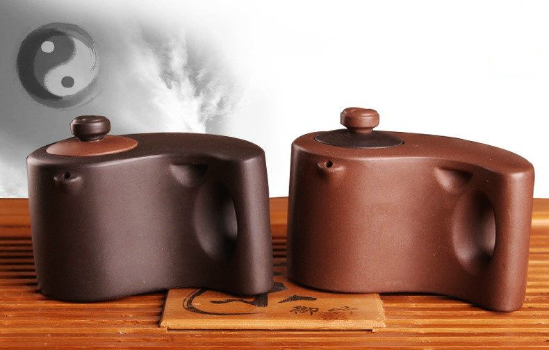 太極陰陽紫砂壺，創(chuàng)意格紫砂壺