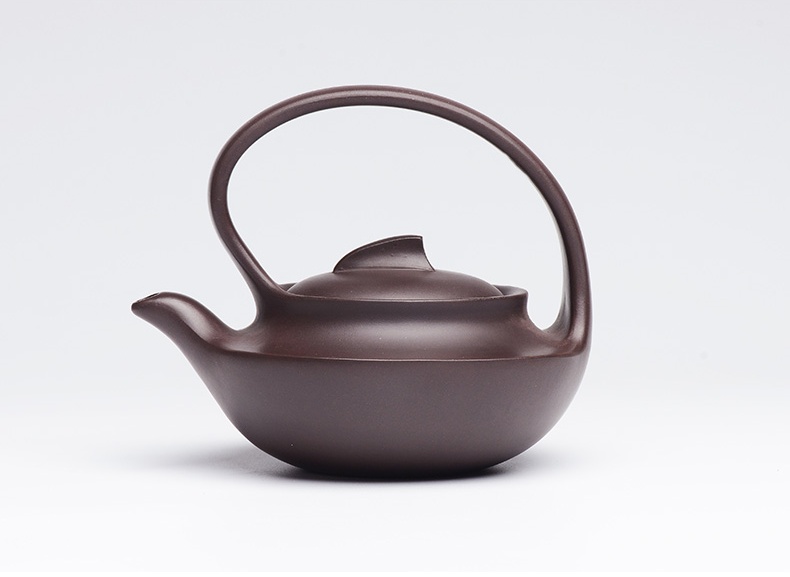 提梁精美紫砂壺，創(chuàng)意手工紫砂壺