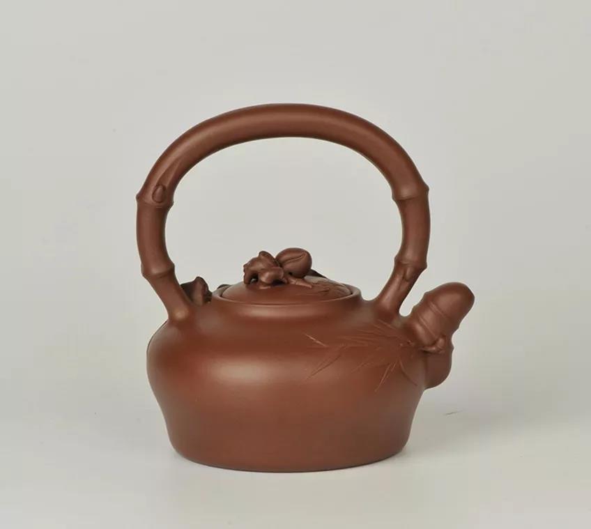 10種最美花器提梁壺，精美別致雕花紫砂壺!